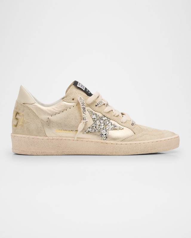 Ballstar Metallic Glitter Low-Top Sneakers